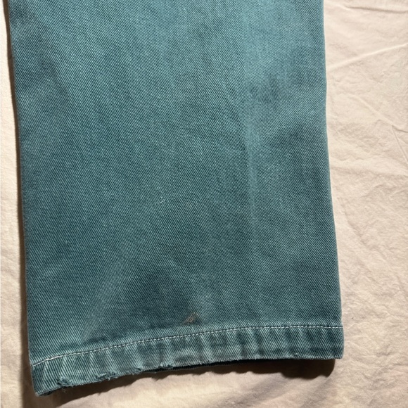 Empyre Green Denim Double Knee Distressed Jeans - Picture 11 of 16